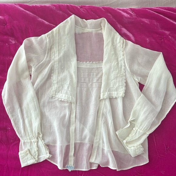 Exquisitely Ethereal Vintage/Antique Handmade Blouse - Picture 1 of 9